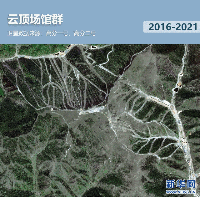 衛(wèi)星見證，這里如何變身“冬奧小城”