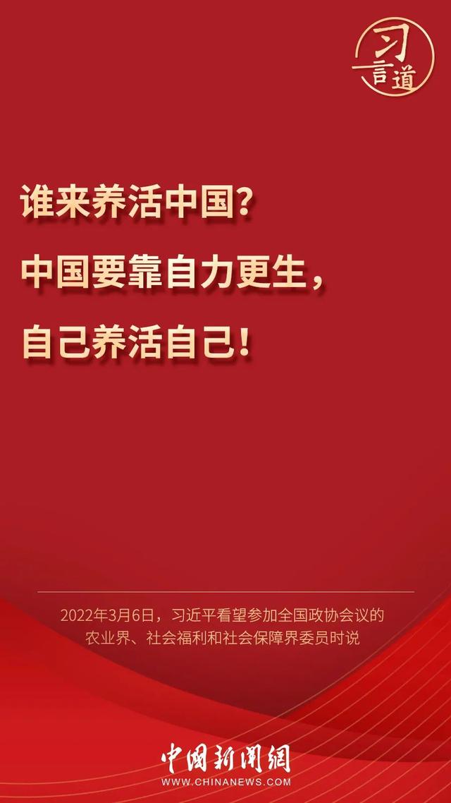 習(xí)言道丨習(xí)近平為何再答“誰來養(yǎng)活中國”？