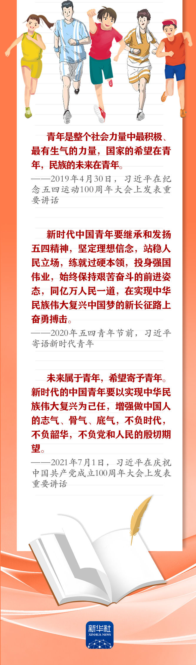 手繪長(zhǎng)卷 | 共青團(tuán)員們，總書(shū)記這些話要牢記