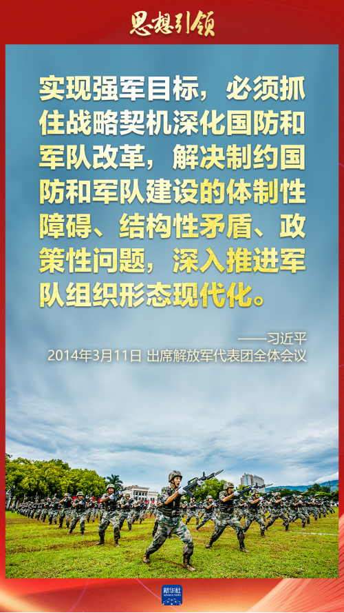 思想引領(lǐng)｜兩會(huì)上，習(xí)主席這樣談強(qiáng)軍之路