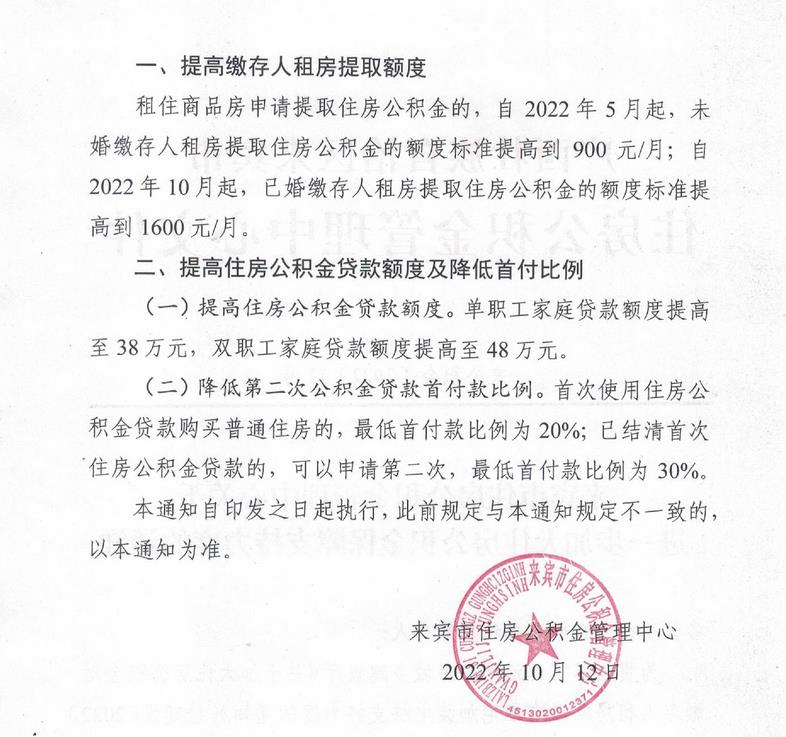 廣西來(lái)賓市住房公積金管理中心網(wǎng)站信息截圖。