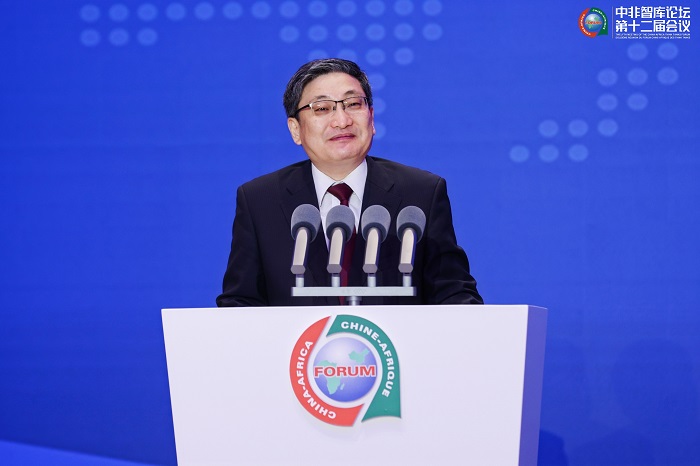 中國政府非洲事務(wù)特別代表劉豫錫在中非智庫論壇第十二屆會議開幕式上發(fā)表致辭。主辦方供圖