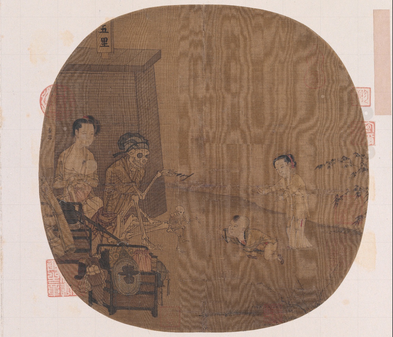 南宋名畫《骷髏幻戲圖》。圖片來(lái)源：故宮博物院官方網(wǎng)站