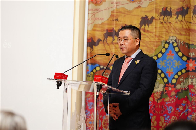 中國駐匈牙利大使龔韜。布達(dá)佩斯中國文化中心供圖