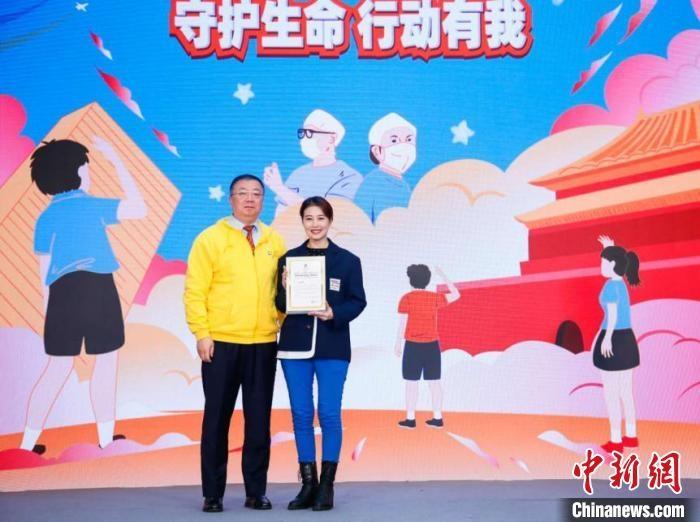 演員周海媚受邀參與公益活動(dòng)?！」鶆P敏 攝