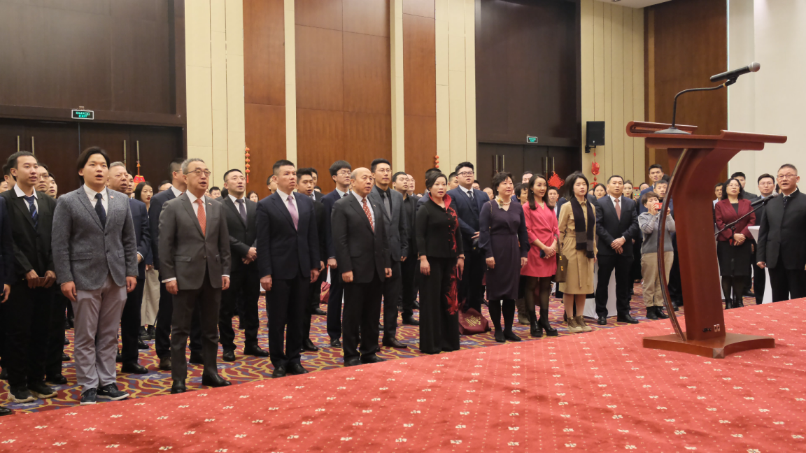 駐白俄羅斯使館2024年新春招待會現(xiàn)場。 駐白俄羅斯使館供圖