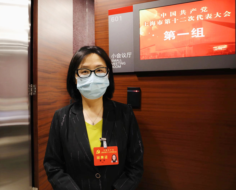 黨代表翟華。人民網(wǎng) 王文娟攝