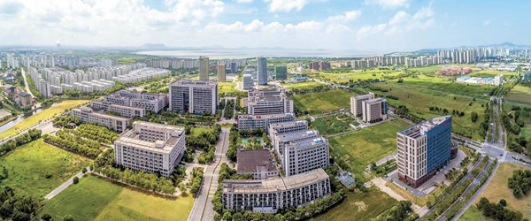 航拍產(chǎn)業(yè)園區(qū)一角。無錫高新區(qū)管委會供圖