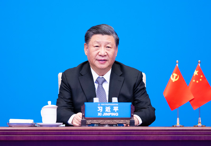 2023年3月15日，習(xí)近平主席在北京出席中國共產(chǎn)黨與世界政黨高層對話會，并發(fā)表題為《攜手同行現(xiàn)代化之路》的主旨講話。