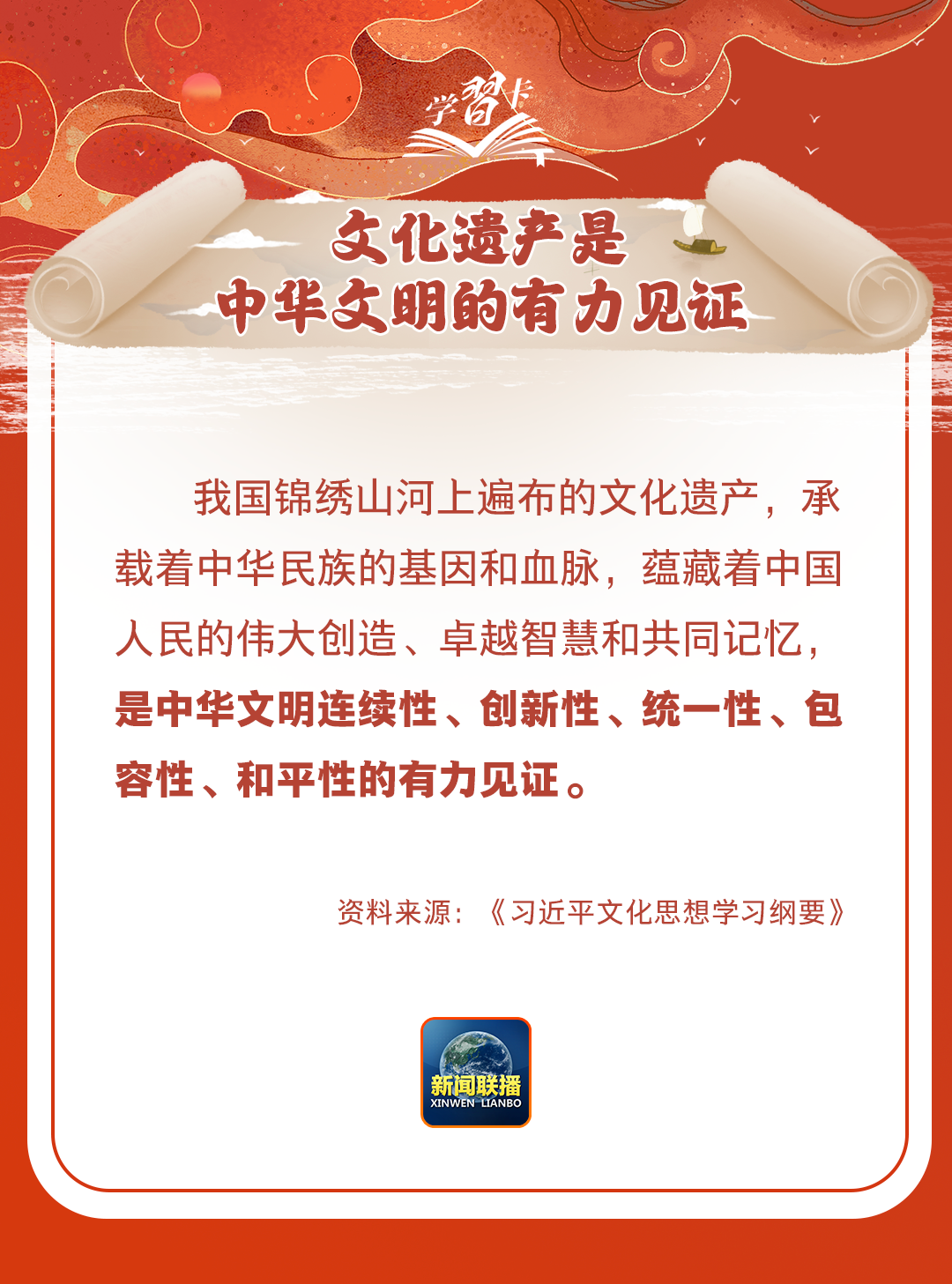 學(xué)習(xí)卡丨守護(hù)好中華民族的文化瑰寶！