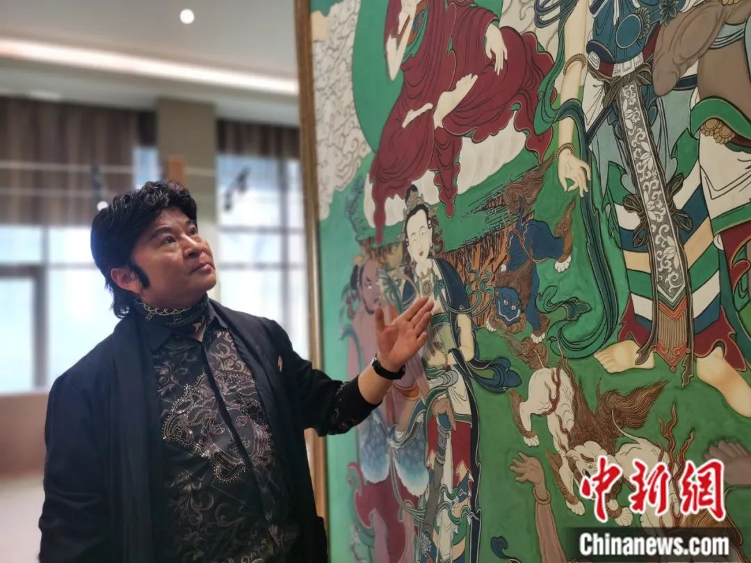 國家一級美術(shù)師劉觖。張?zhí)砀?攝