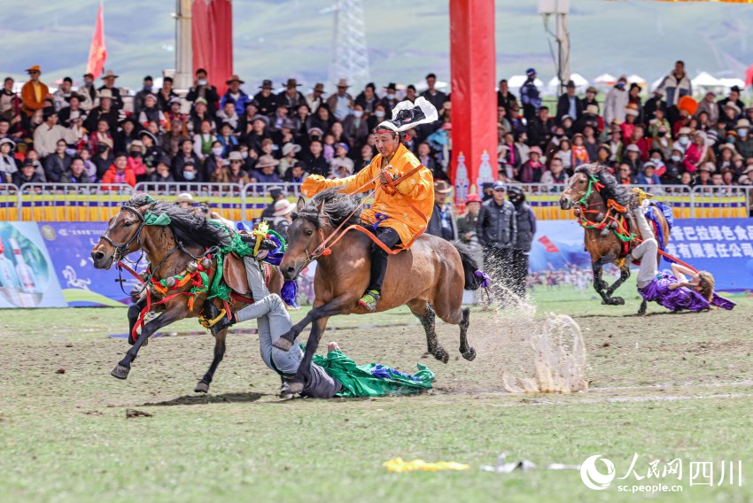 馬術(shù)表演現(xiàn)場。洛絨尼瑪攝