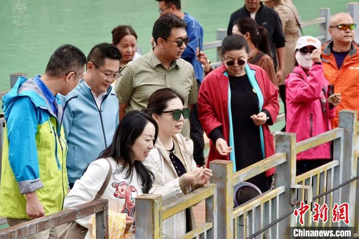全國新的社會階層人士服務(wù)團考察林芝巴河鎮(zhèn)生態(tài)保護項目?！∧岈?shù)┰龉﹫D