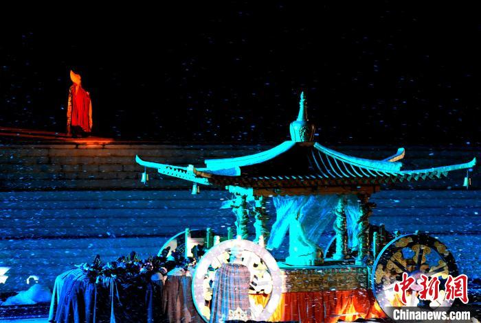 3月17日，西藏拉薩，《文成公主》大型史詩(shī)劇演出現(xiàn)場(chǎng)?！±盍?攝