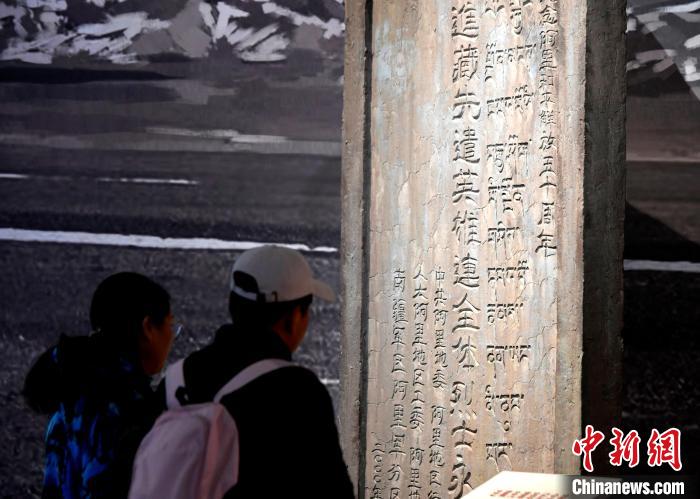 圖為5月18日，觀眾正在欣賞展覽?！±盍?攝